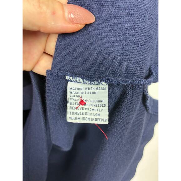 Polo by Ralph Lauren Big Pony Rugby Polo Shirt XL Red Navy Equestrian Custom Fit - Picture 6 of 7